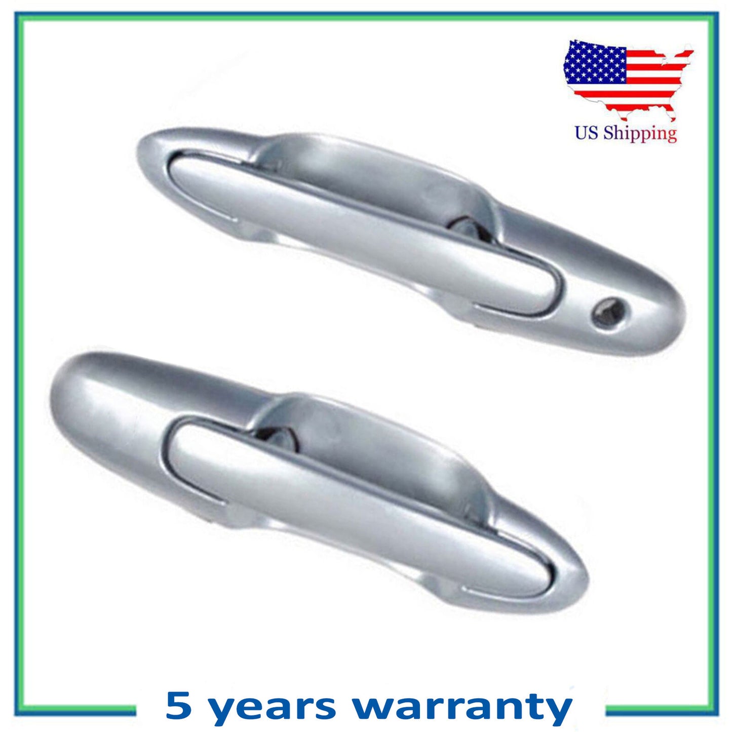 Avant Extérieur Porte Poignée 2PCS Pour 2000-2006 Mazda MPV Icy Bleu 3
