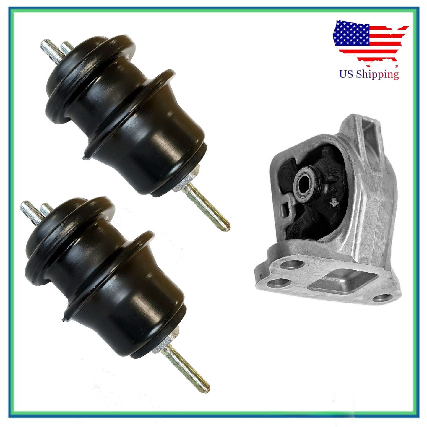 Set 3PCS Motore & Trans Montante MotorKing Per 15-19 Subaru Legacy Outback 2.5L