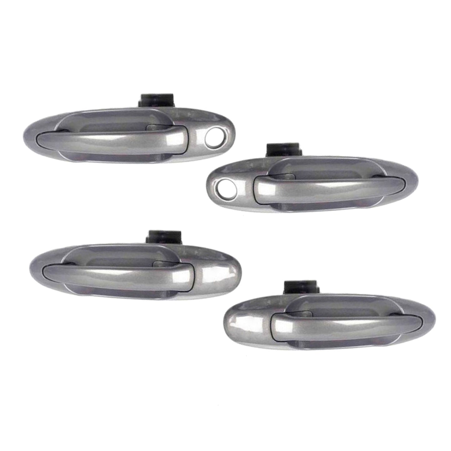 Set 4 PCS Outside Door Handle For 1C7 Thunder Gray Metallic Toyota Tundra