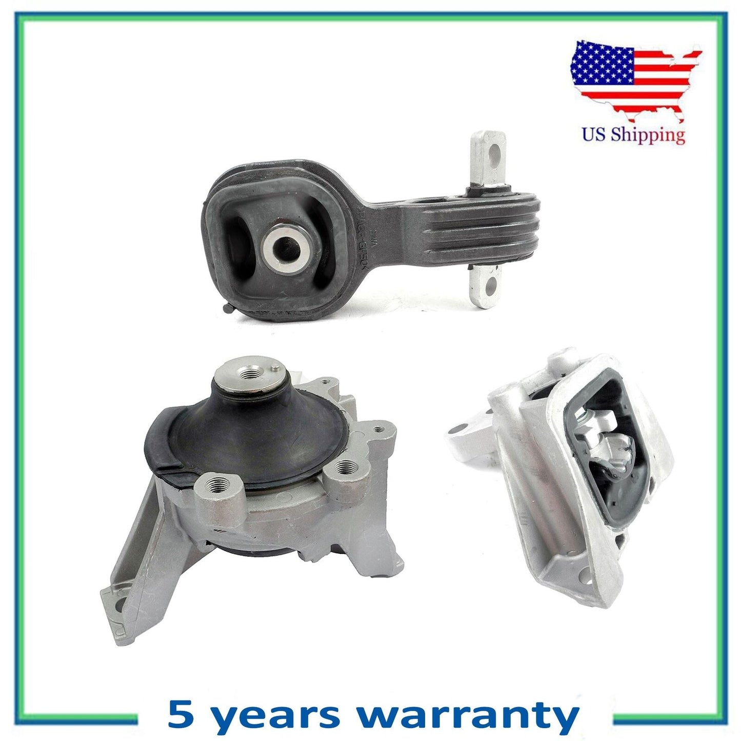 Engine Motor & Trans Mount 4595 4535 4598 For 2007-2009 Honda CR-V EX 2.4L Auto