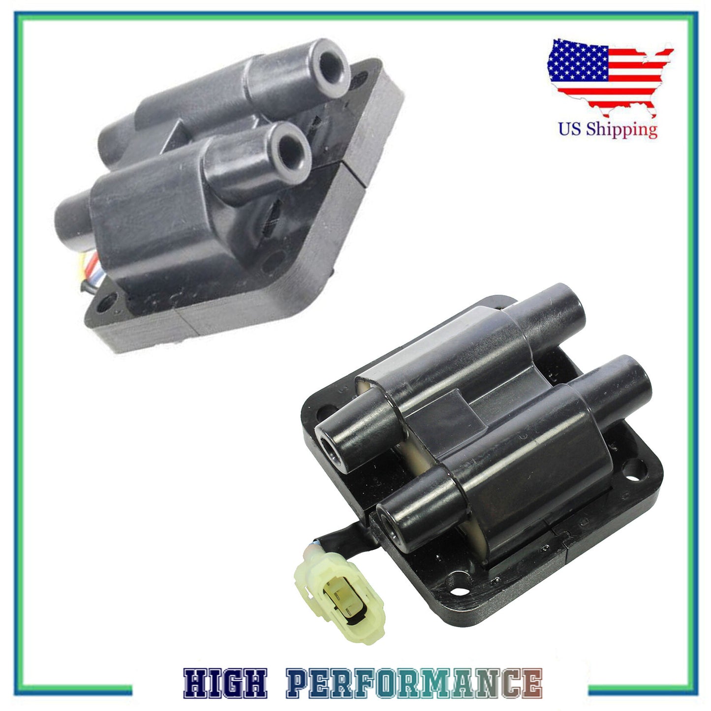 Set 2PCS Ignition Coil For UF159 5C1275 Subaru Legacy Impreza Forester 2.2L 2.5L