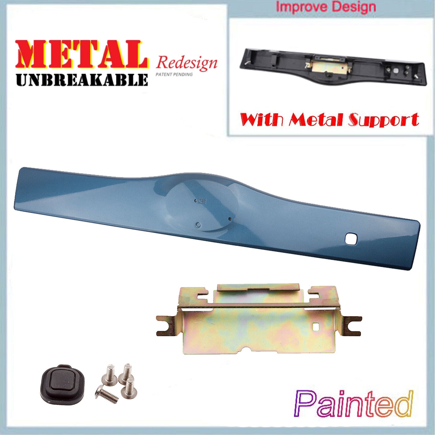 8S2 Blue Rear Exterior Tailgate Liftgate Handle Garnish For 2004-09 Toyota Prius
