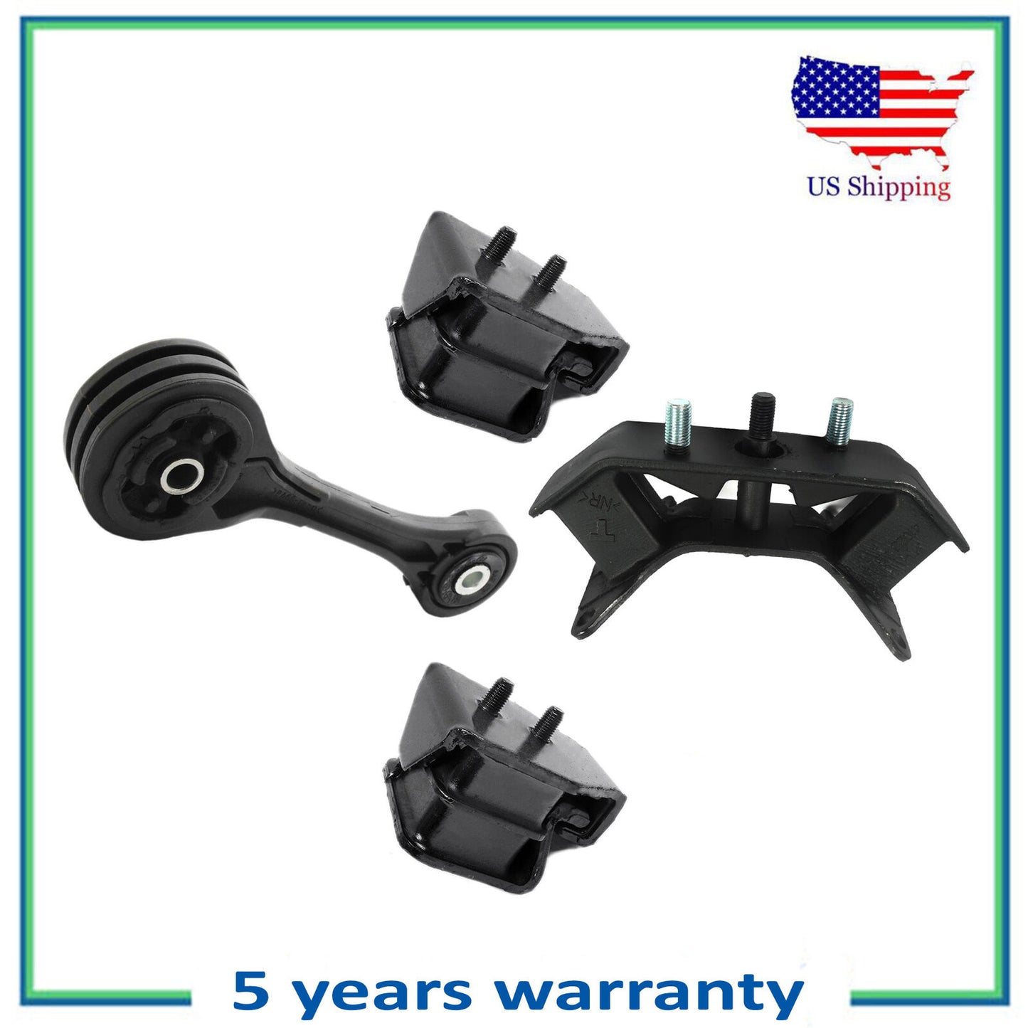 Set 4PCS Engine Motor & Automatic Trans. Mount For 2000-2004 Subaru Legacy 2.5L
