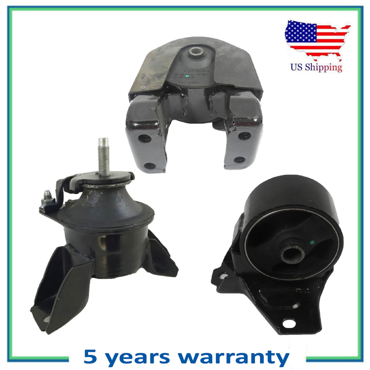 Set 3Pcs Moteur Montage MotorKing Pour 2006-2008 Hyundai Sonata Azera 3.3L