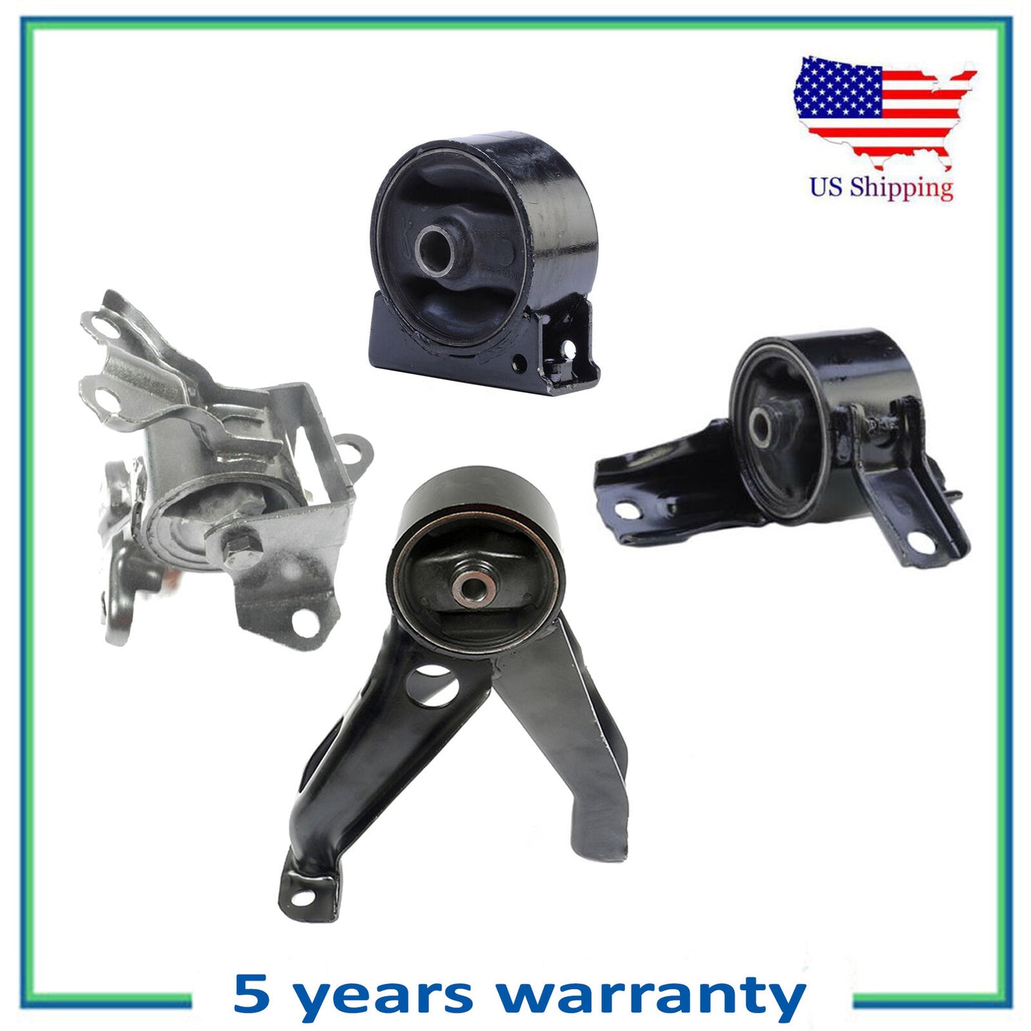 4PCS Motore & Auto Trans Montante Per 2007-2013 Mitsubishi Outlander 3.0L AWD