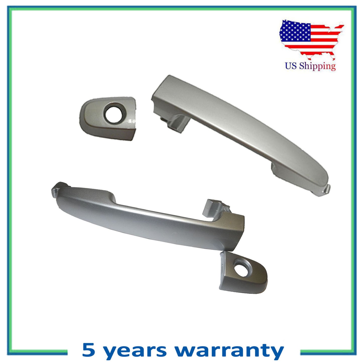 Frente Exterior Puerta Mango Para 02-06 Toyota Camry Alpino Plata Metálico 199