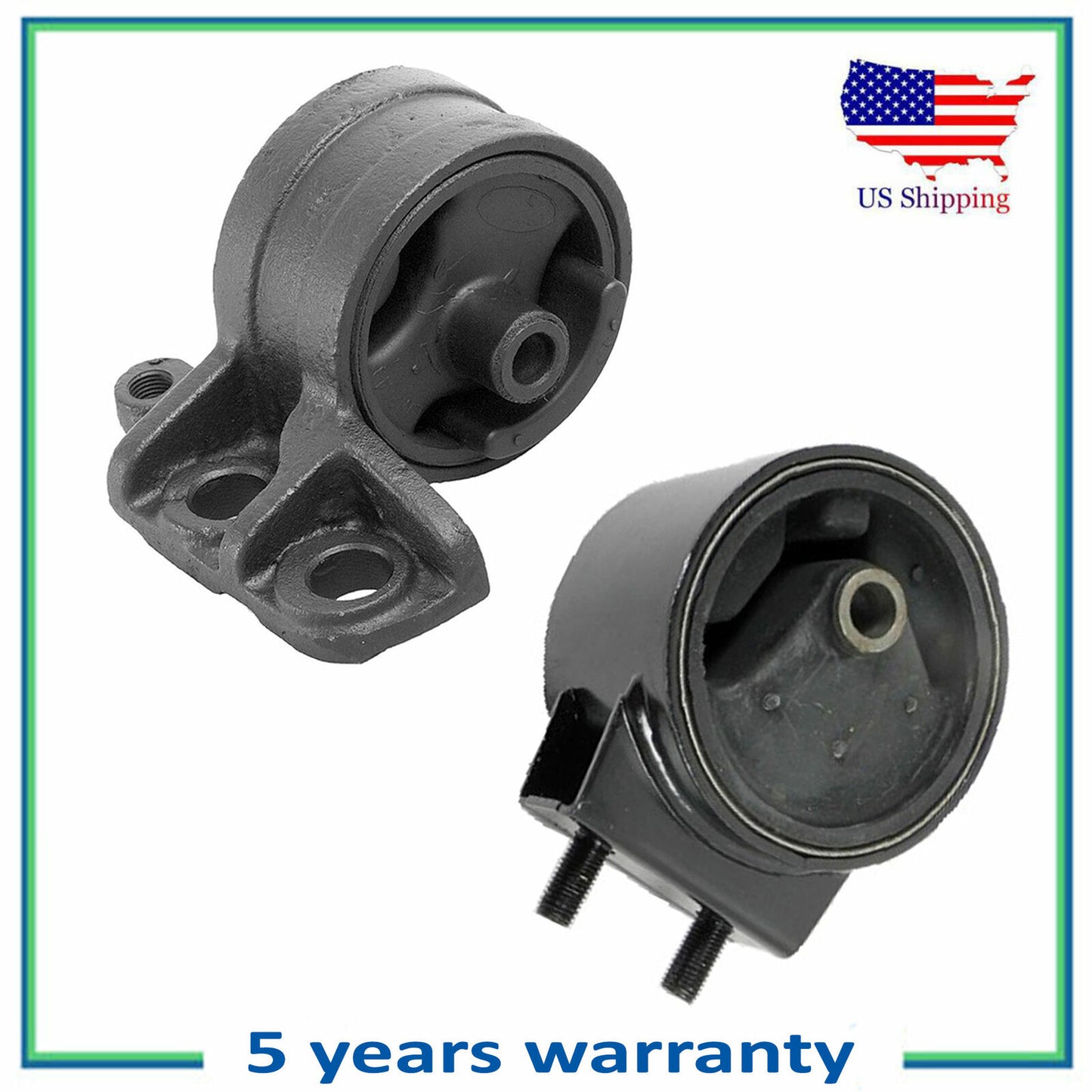 Engine Motor Mount 2910 2649 2PCS Set For 1994-1996 Ford Escort 1.8L FWD