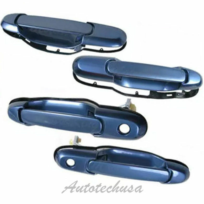 98-03 For Sienna Front & Rear Denim Blue Mica 8L9 Outside Door Handle DS61