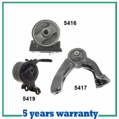 M796 Engine Motor & Trans Mount 3PCS For 09-11 Mitsubishi Lancer 2.4L for Manual