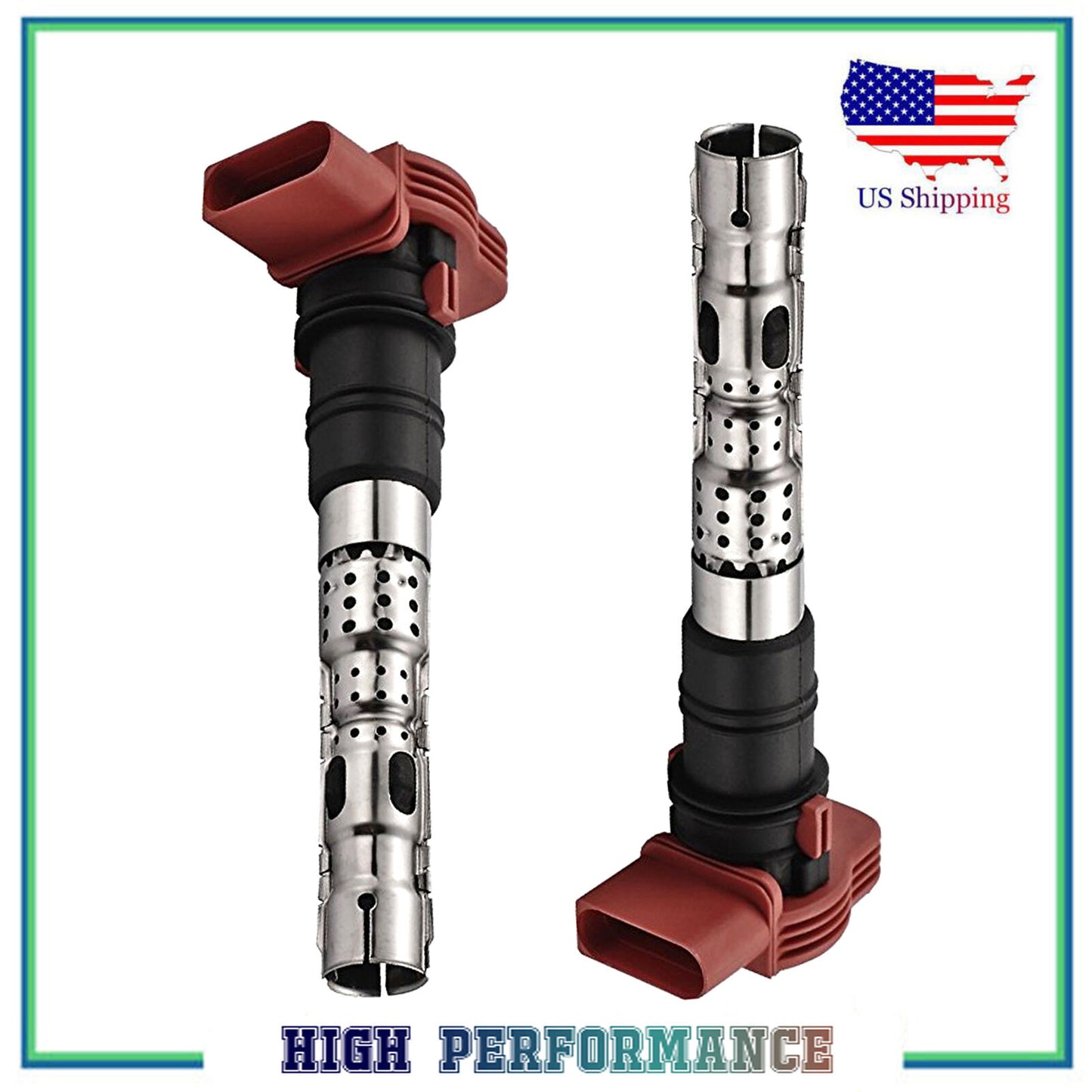 Juego 2PCS Encendido Bobina Nuevo Para UF418 5C1437 Audi A6 A8 Allroad Quattr S4
