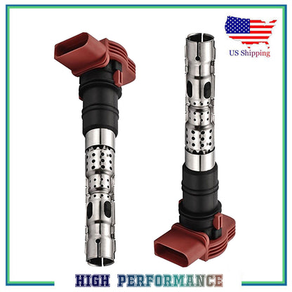 Juego 2PCS Encendido Bobina Nuevo Para UF418 5C1437 Audi A6 A8 Allroad Quattr S4