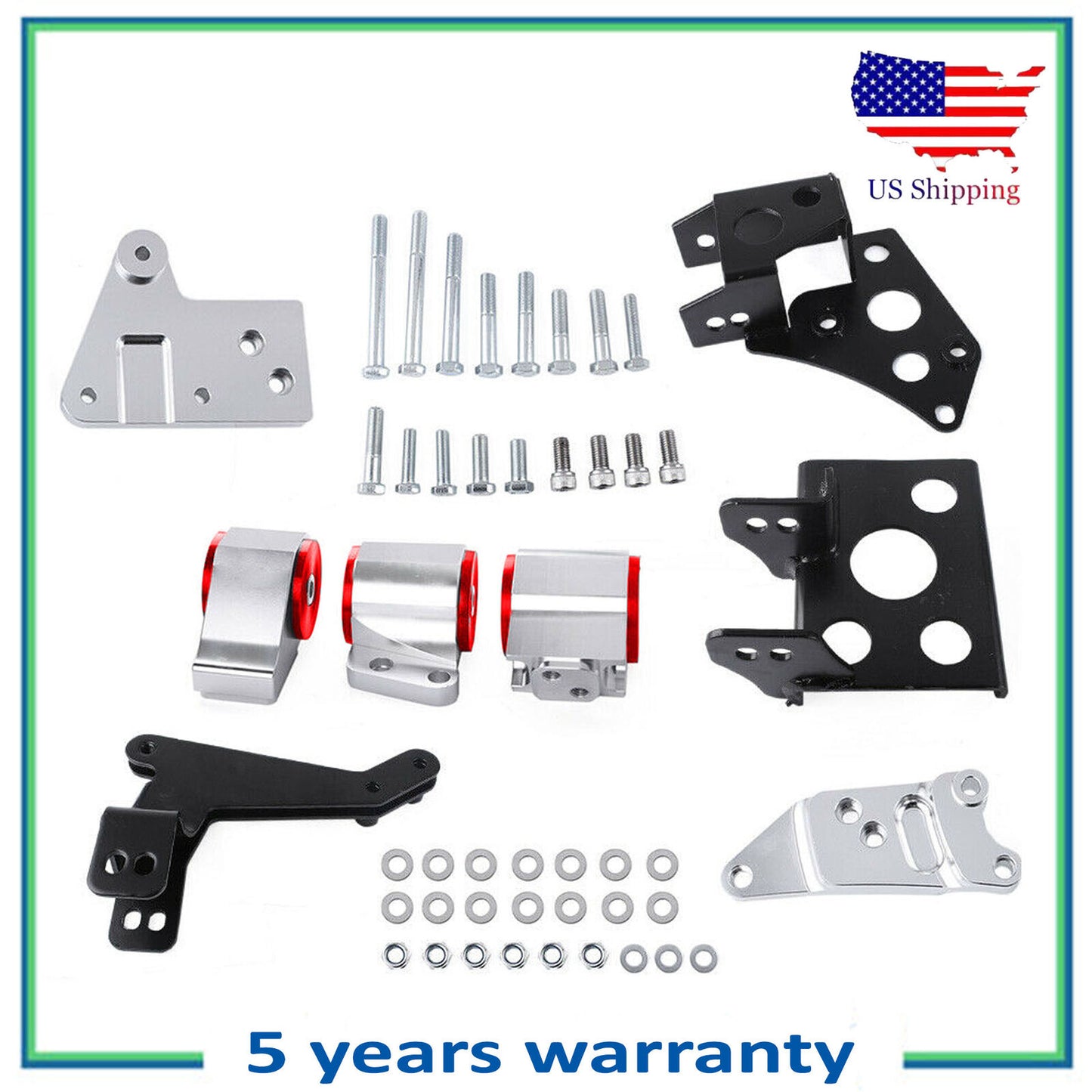 Nuevo Motor Swap Montaje Soporte Para 96-00 Honda Civic K Serie K20 K24 Ek Caja