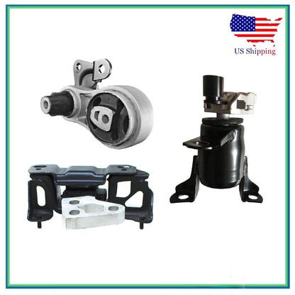 Set Engine Motor & MT Manual Trans Mount For 2014-2019 Ford Fiesta 1.6L L4 Turbo