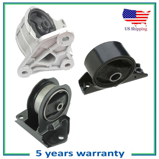 3PCS Engine Motor & Trans Mount For 1995-2000 Dodge Avenger 2.5L 5240 4604 4600