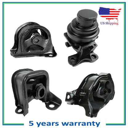 Set 4PCS Motore & Trans Montante Manuale Per 94-95 Honda Accord 2.2L Dx LX