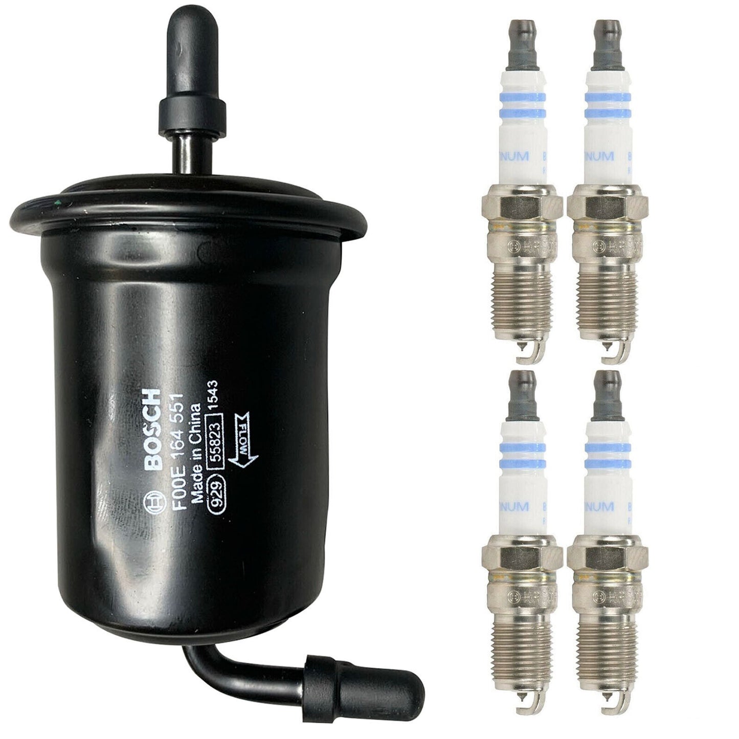 Per 1998-2001 Kia Sportage Ex 2.0L 77108WS BOSCH Filtro Carburante & Candela Set