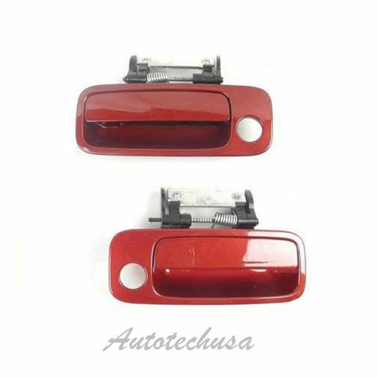 For 00 01-04 Toyota Avalon Front Pair Set 3N6 Burgundy Outside Door Handle DS279