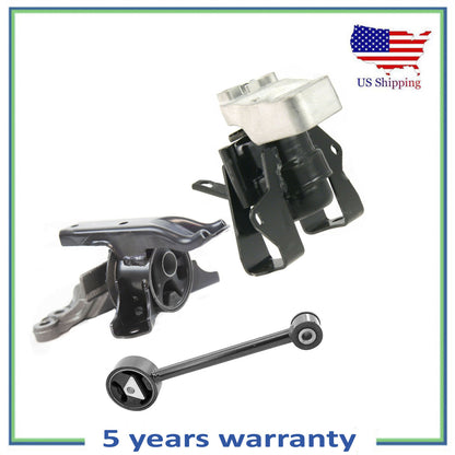 Set 3PCS Engine Motor & Trans Mounts For 14-22 Mitsubishi Mirage Mirage G4 1.2L