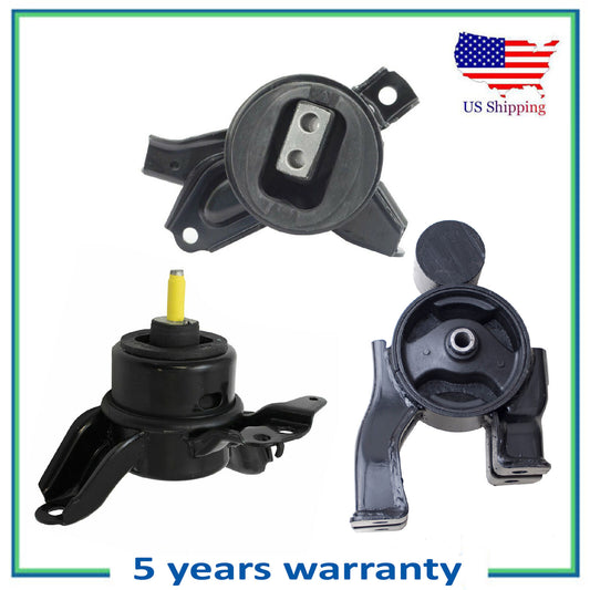 Set 3Pcs Engine Motor & Trans Mount For 11-14 Hyundai Sonata 2.4L for Auto.