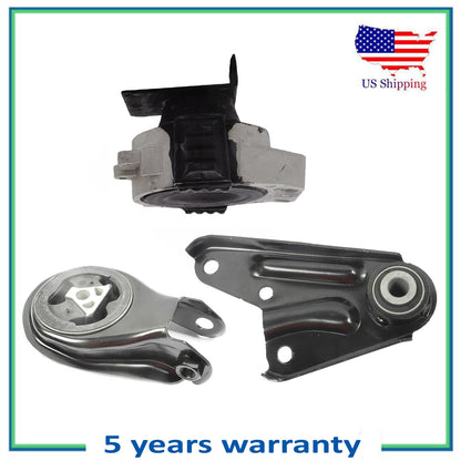 Set 3PCS Engine Motor Mount For Auto. For Mazda 10-13 3, 3 Sport 12-15 5 2.5L L4