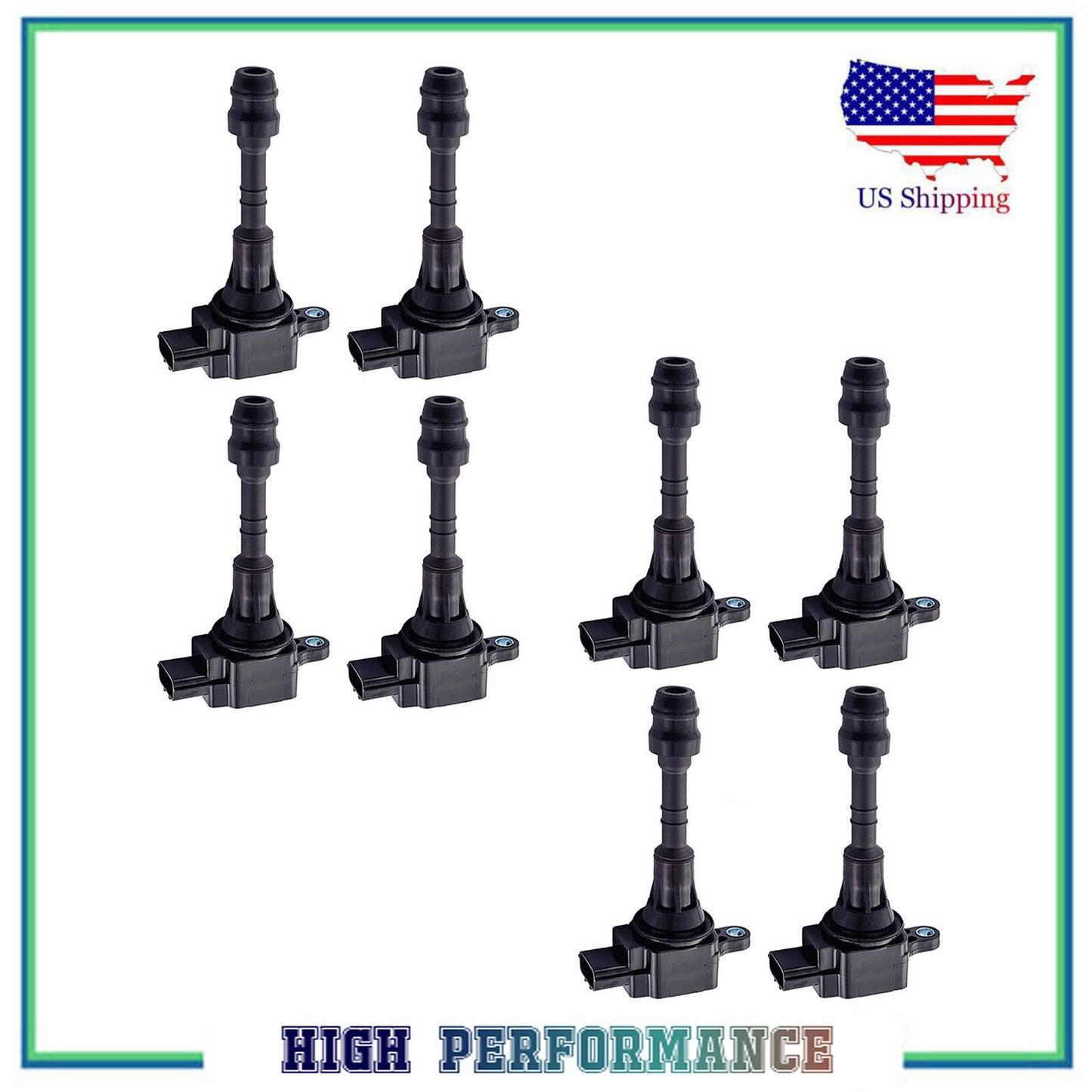 8PCS Ignition Coil For UF510 C1483 5C1482 Infiniti QX56 Nissan Armada Titan 5.6L