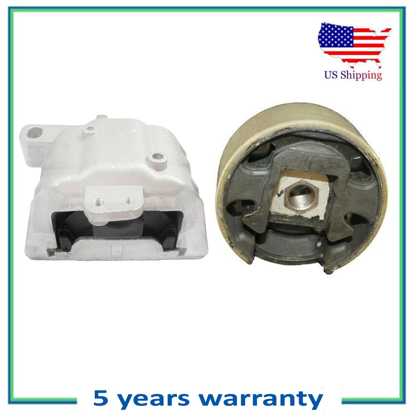 2PCS FWD Engine Motor Mount For 2005 Volkswagen VW Jetta 1.9L 6929 6969
