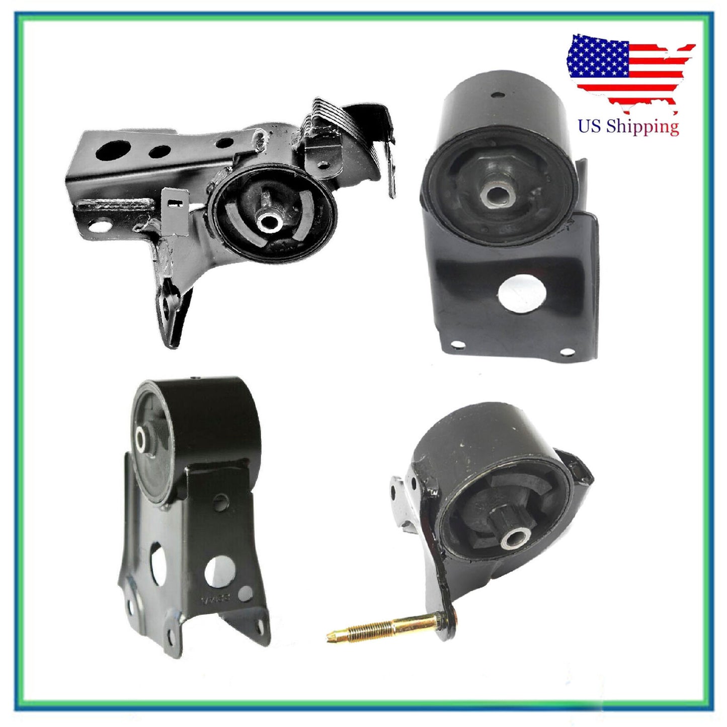 Set 4PCS Moteur & Transmission Manuelle Montage Pour 2003 Nissan Maxima 3.5L V6