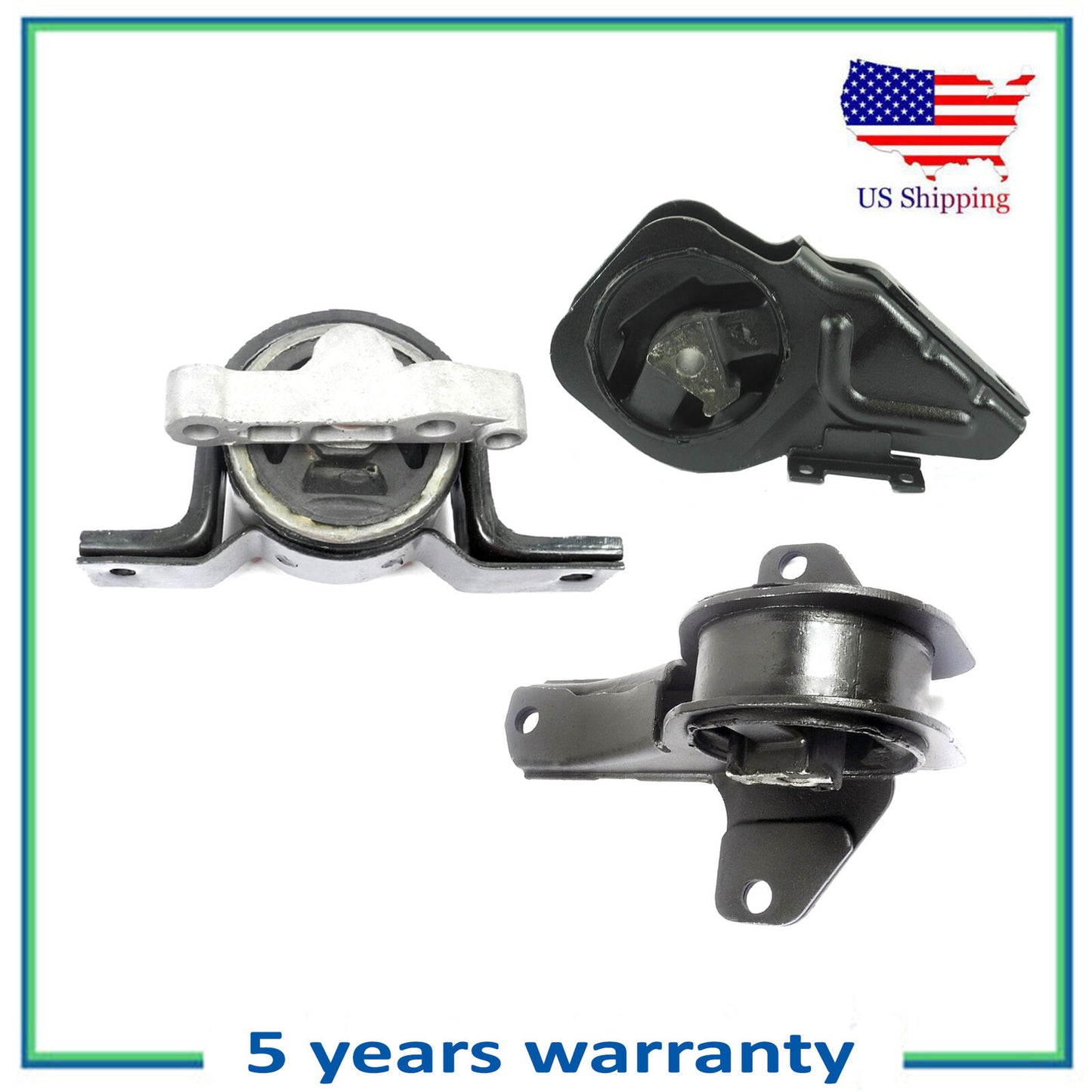 3PCS Engine Motor & Trans Mount For 02-04 Oldsmobile Alero 2.2L 5308 5223 5261