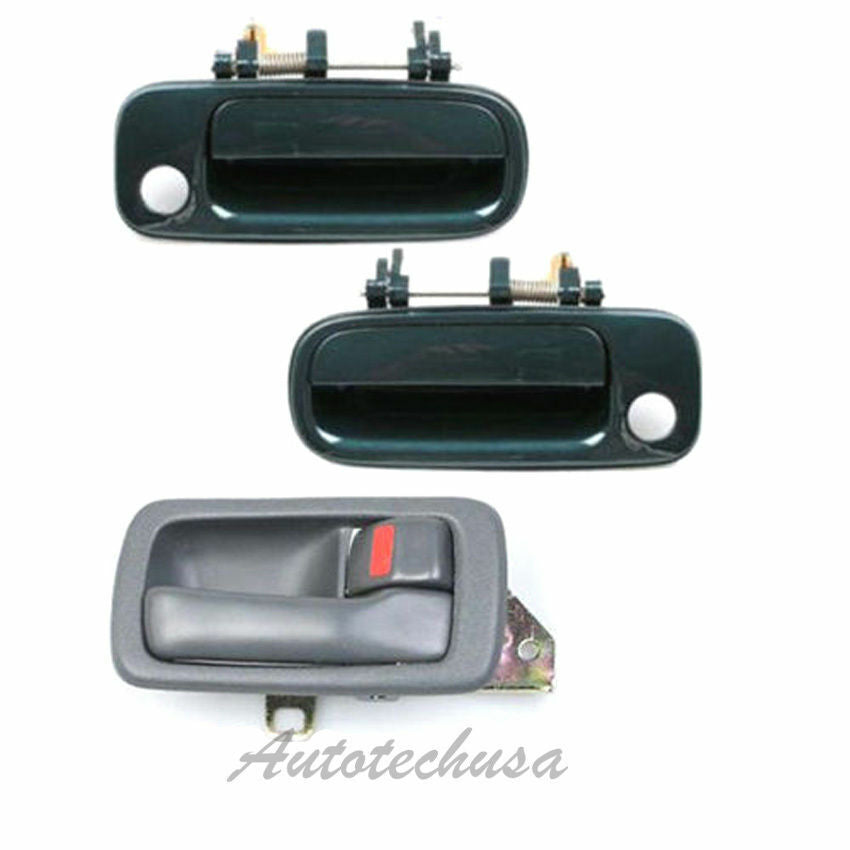 92-96 For Camry door handle 2 Front Outside GREEN 6M1 & 1 Interior GRAY DS420