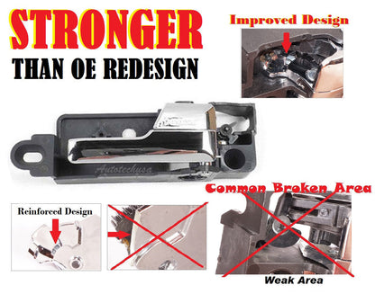 DS370 Interno Porta Manico Posteriore Coppia Set Per Ford Fusion Mercury Lincoln