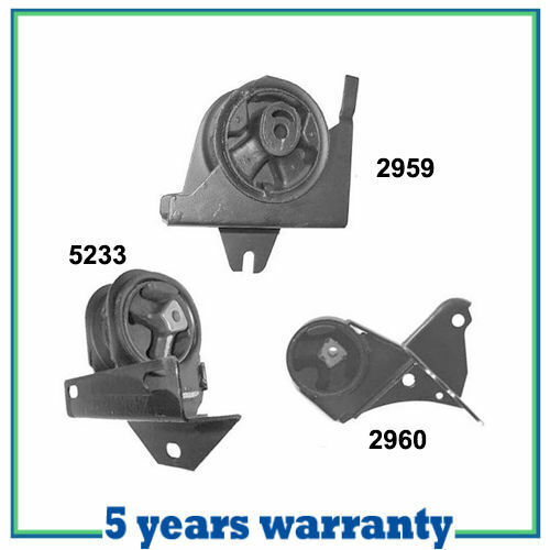 M831 Front Right Motor & Trans Mount 3PCS For 96-00 Dodge Grand Caravan 3.3 3.8L