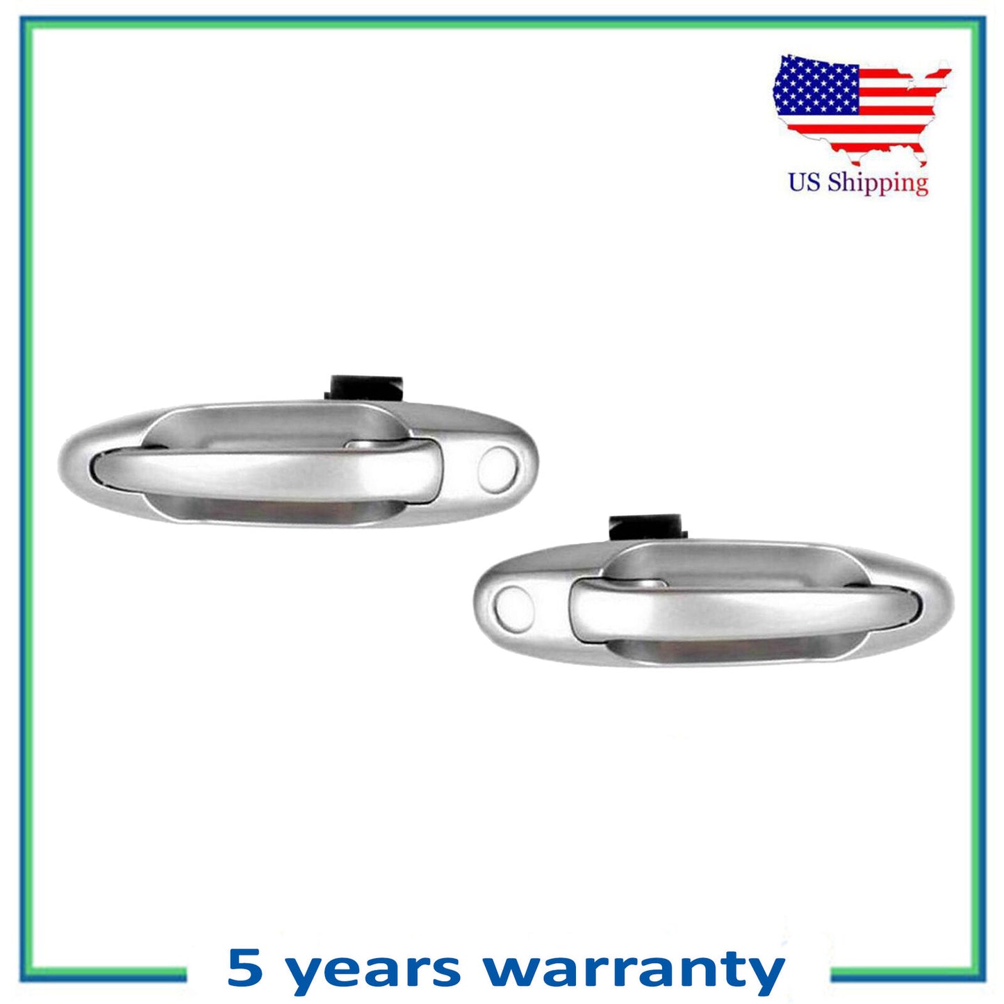 Par Delantero Juego 2PCS Exterior Puerta Mango Para 1C8 Lunar Mist Toyota Tundra