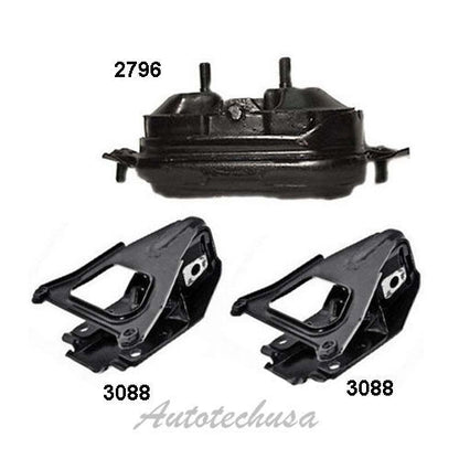M588 Moteur Montage Set 3PCS Pour 1998-2005 Impala Monte Carlo Intrigue 3.8L