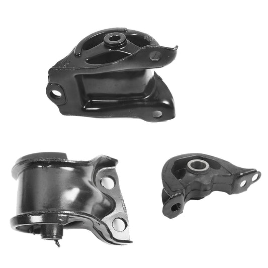 Set 3 Engine Motor Mount For 1992-1995 Honda Civic 1.5L 6520 6533 6506