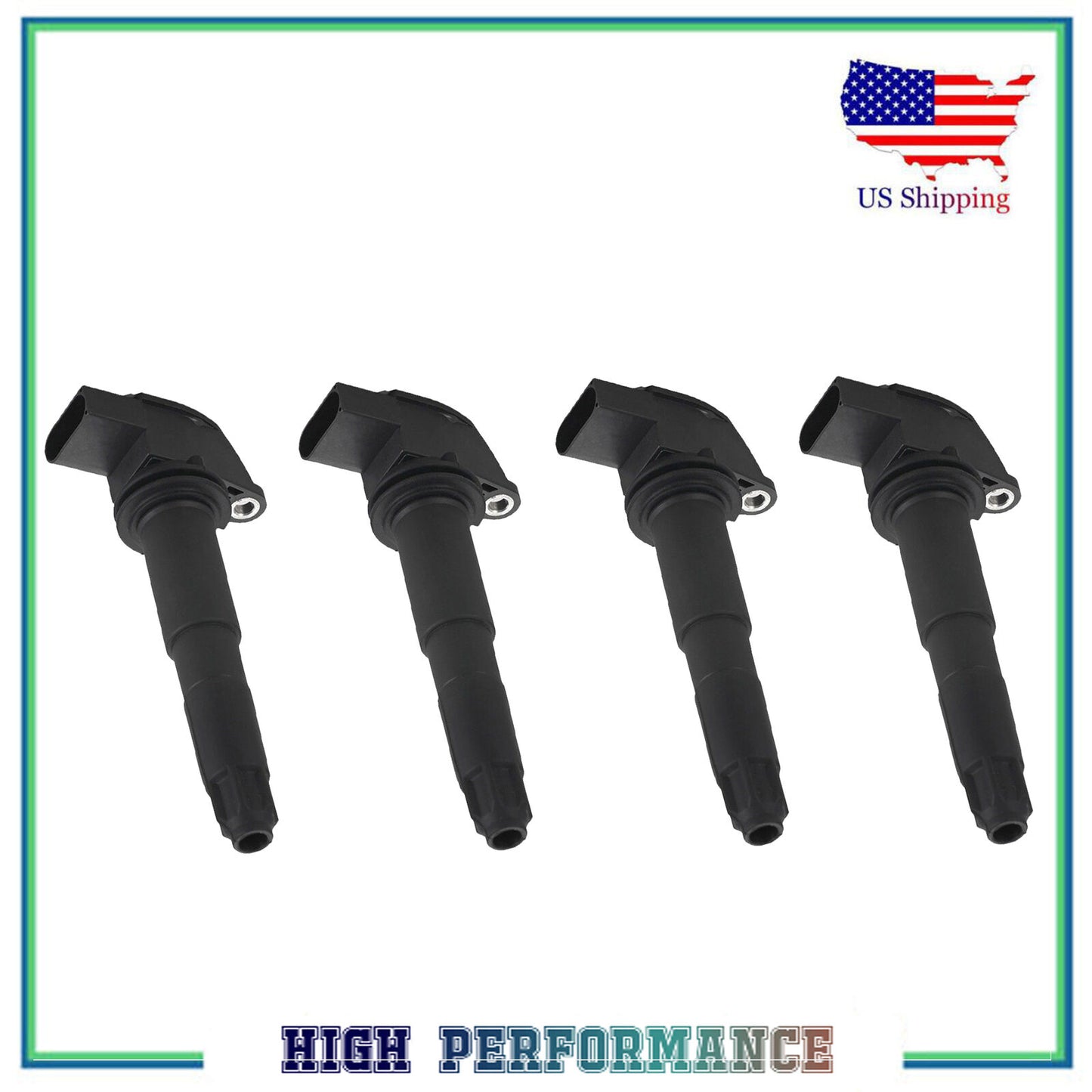 4PCS UF513 5C1438 94860210400 Allumage Bobine Pour 2004-2005 Porsche Carrera Gt
