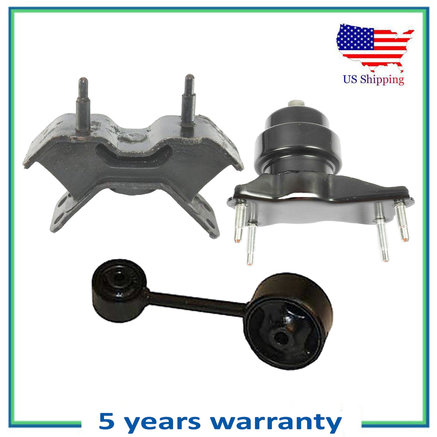 Engine Motor & Trans Mount 4201 7208 7276 3PCS For 1999-2003 Lexus RX300 3.0L