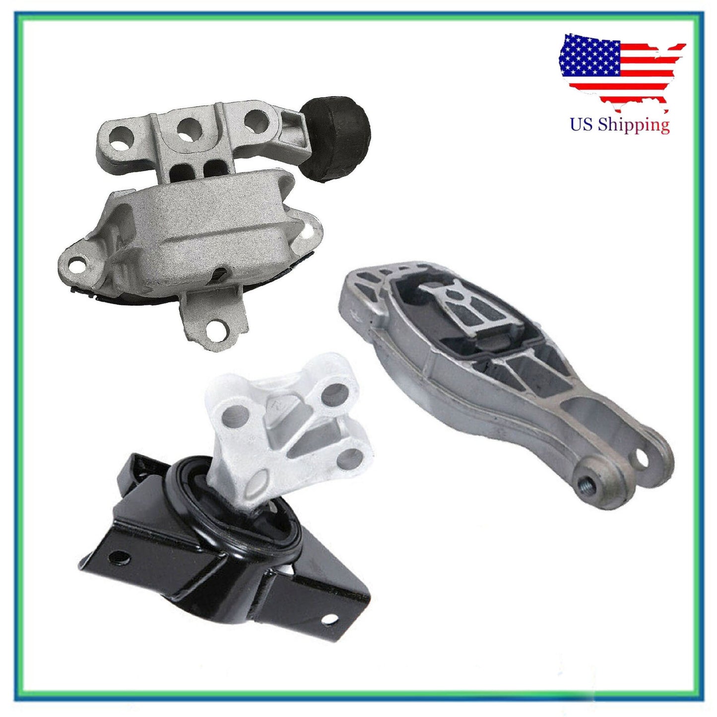 Set 3PCS Engine Motor & Trans Mount For 2013-2020 Chevrolet Sonic 1.4L