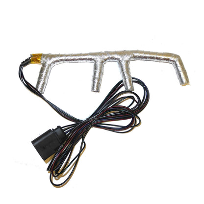 Improved 4-Wire Glow Plug Harness W/ Connector W/Thermo heat cover For 02 03 VW