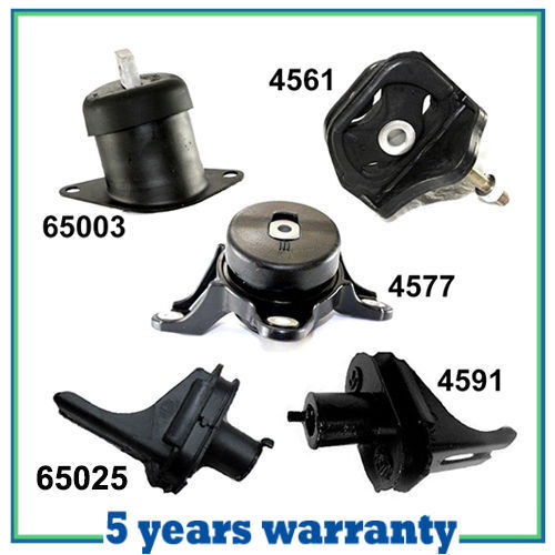5PCS Set Moteur & Transparent Montage M1103 2010-2011 Pour Acura Tsx 3.5L
