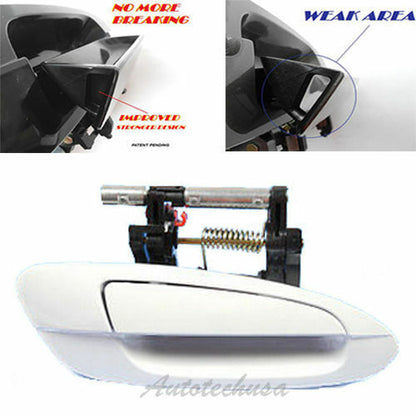 NoMoreBreaking For Nissan Altima Outside Door Handle B3764 RR Cloud White QM1