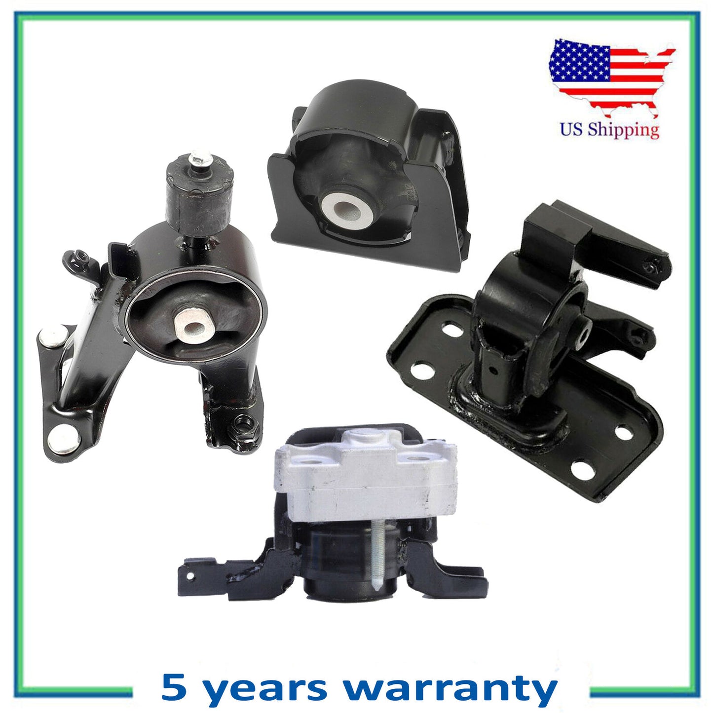 Set 4PCS Moteur & Transmission Montage pour Auto pour 2008-2015 Scion Xb 2.4L