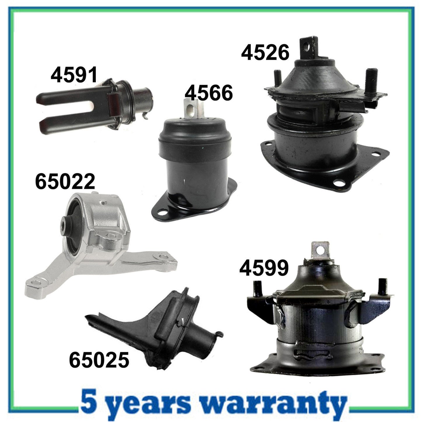 Motor & Trans. Montaje Para Acura TL M1272 4526 4599 4566 4591 65022 65025