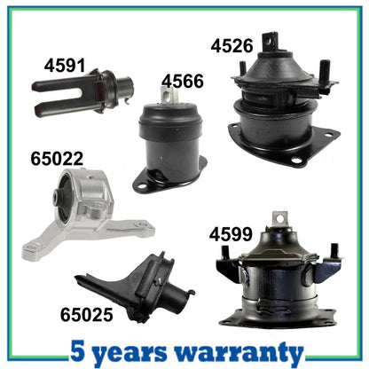 Motor & Trans. Montaje Para Acura TL M1272 4526 4599 4566 4591 65022 65025