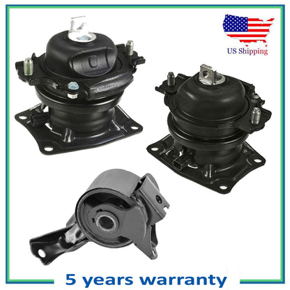 65027EL 4583EL 4551 Set 3PCS Engine Motor Mount For 06-08 Honda Pilot 3.5L FWD