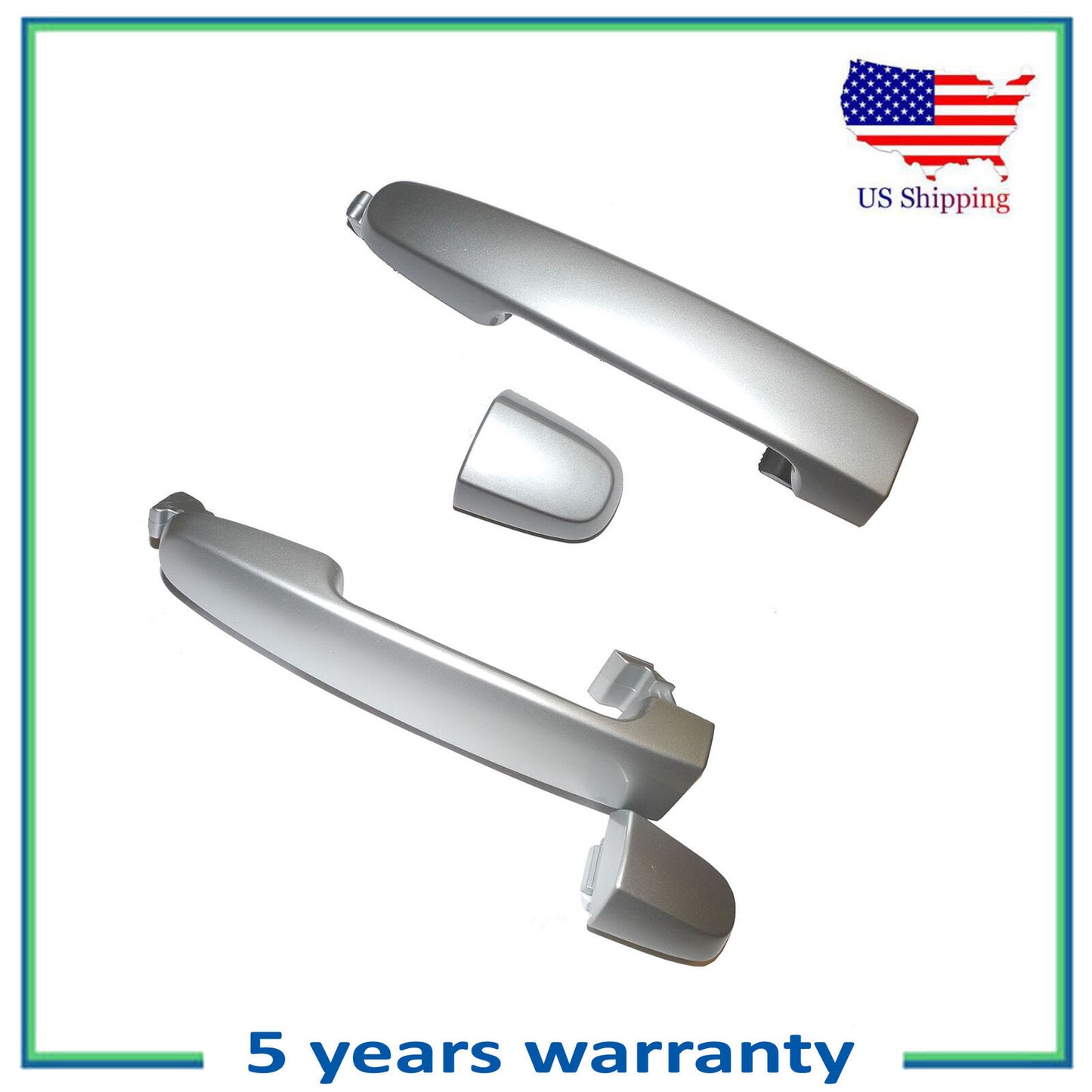 Rear Outer Door Handle For 02-06 TOYOTA Camry Alpine Silver Metallic 199 DS523