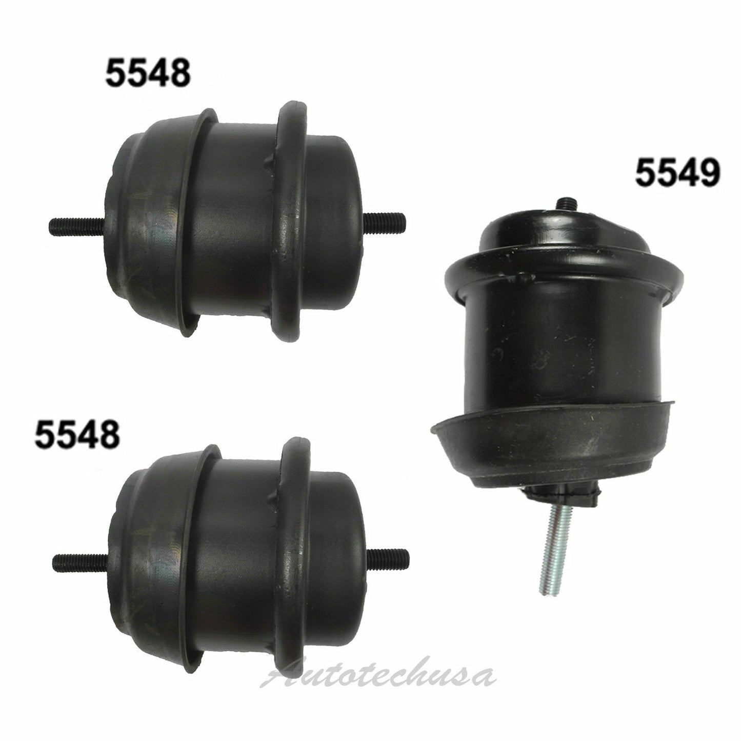 Motor Montaje Juego 3 Para Buick Chevrolet GMC Saturn 3.6 V6 M1015 5548 2 5549