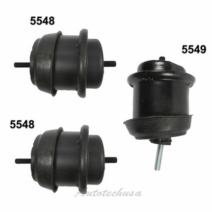 Motor Montaje Juego 3 Para Buick Chevrolet GMC Saturn 3.6 V6 M1015 5548 2 5549