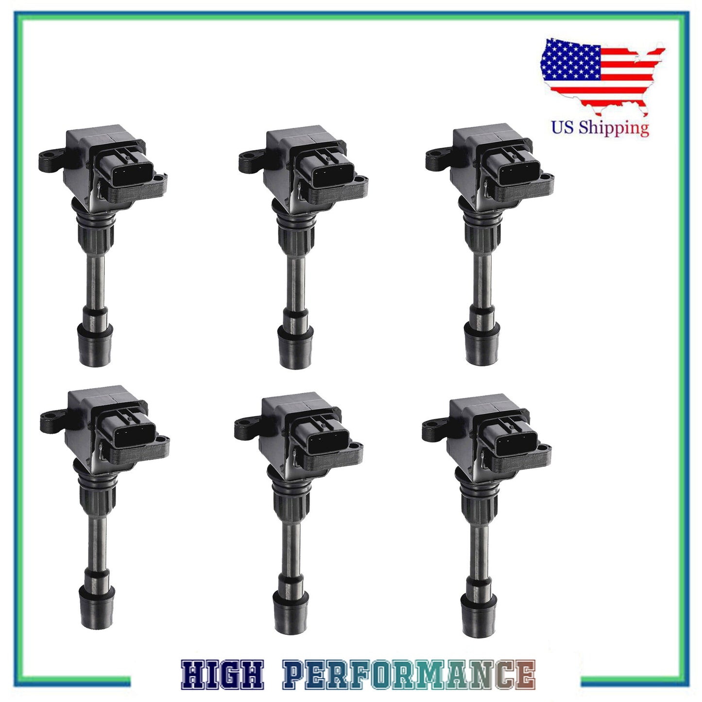 UF151 E569A 5C1205 673-3203 Ignition Coil 6PCS For 1995-2002 Mazda Millenia 2.3L