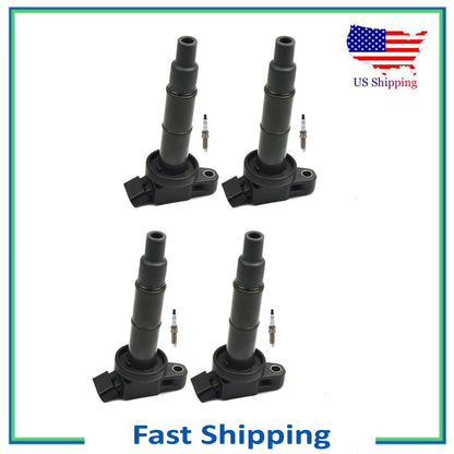 UF333 Ignition Coil & Bosch Double Iridium Spark Plug For 13 Toyota Matrix 2.4L