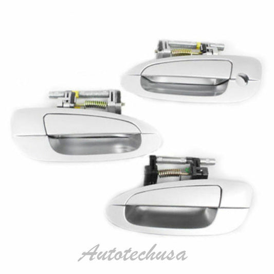 For NISSAN ALTIMA Outside 3 PCS SET K12 Silver Mist MotorKing Door Handle DS342